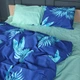 Простынь MirSon двуспальная 180x220 см 17-0758 Serene Foliage Бязь (2200010935615) - изображение 2