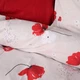 Простынь MirSon полуторная 150x220 см 17-0754 Scarlet Poppies Ranforce Elite (2200010933482) - изображение 5