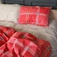 Простынь MirSon King Size 220x240 см 17-0765 Checkered red Бязь (2200010938876) - изображение 3