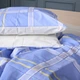 Простынь MirSon двуспальная 180x220 см 17-0766 Checkered blue Бязь (2200010939569) - изображение 3
