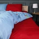 Простынь MirSon полуторная 150x220 см 17-0751 Flame red Бязь (2200010931501) - изображение 1