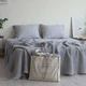 Покривало La Modno Pike Stonewashed 220x240 Pearl Gray (100% бавовна) (200388) - изображение 5