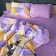 Пододеяльник MirSon Бязь 17-0764 Violet triangles 220х240 см (2200010938265) - изображение 1