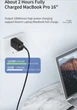 Кабель Essager USB Type-C - USB Type-C 100W швидка зарядка, з PD 3.0, QC 4.0, 20V/ 5А, 480 Мбіт/с (1 метр) - зображення 4