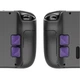 Накладки на задние кнопки для игровой приставки Steam Deck LCD и OLED от Skull & Co (Purple / Фиолетовые) комплект из 4 штук - изображение 1