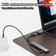 USB-концентратор 5 портів 2 type-c ABS-концентратор/ USB 3.0 та 2.0 для ноутбука/ мультисплиттер - зображення 2