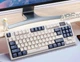 Бездротова механічна Клавіатура Attack Shark K86, Blue Whale Axis, Bluetooth/2,4g з міні-дисплеєм та поворотною кнопкою гучності, Hot-Swap, RGB-підсвічування, White-Blue - зображення 1