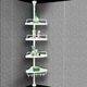 Кутова полиця для ванної кімнати Multi Corner Shelf GY-188 4 яруси етажерка у ванну - зображення 2