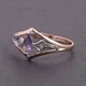 Кольцо из красного и белого золота с маркизом 18 K-0135 - изображение 2
