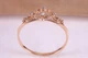 Кольцо корона из красного золота с фианитами 16 K-0055 - изображение 3