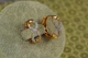 Серьги Xuping Jewelry Восьмерки с родием 1.8 см золотистые - изображение 2