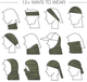 Головний убір багатофункціональний Баф Mil-Tec MULTI FUNCTION HEADGEAR DIGITAL W/L (12216071) - изображение 5