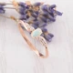 Кольцо из красного золота с опалом 17 K-0234 - изображение 1