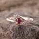 Кольцо из красного золота с рубином 18 K-0164 - изображение 1
