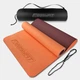Килимок для фітнесу та йоги EasyFit TPE+TC двошаровий з чохлом і стяжками 183х61х0,6 см Персиковий з коричневим (33-102-EF-1924s-PHBN) - зображення 2