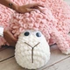 Alize Puffy № 360 Королівський синій, 100г/9м - Алізе Пуффі, плюшева пряжа з готовими петлями для в'язання руками пледів, іграшок та аксесуарів - зображення 3