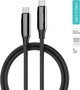 Кабель Colorway Type-C - Type-C PVC+Aluminum Alloy PD Fast Charging 240W 5А 1 м Black (CW-CBPDCC069-BK) - изображение 2