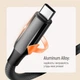 Кабель Colorway Type-C - Type-C PVC+Aluminum Alloy PD Fast Charging 240W 5А 1 м Black (CW-CBPDCC069-BK) - изображение 13