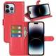 Чохол-книжка Litchie Wallet для Apple iPhone 14 Pro Red - зображення 1