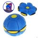 Летающий мяч трансформер с ЛЕД подсветкой Фрисби НЛО Flat Ball Disc Летающая тарелка для детей Синий - изображение 1