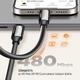 Кабель Colorway Type-C - Type-C PVC+Aluminum Alloy PD Fast Charging 240W 5А 2 м Black (CW-CBPDCC070-BK) - изображение 9