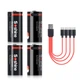 Аккумулятор 16340/CR123 Li-Ion Soshine 16340-3.7-550USB, USB-С, 550mAh, 2A, 4.2/3.7/2.75V - изображение 13