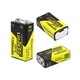 Акумулятор крона літієвий LiitoKala USB-9V (6F22) 1100mAh 9V Li-Ion Перезаряджається від Type-C Yellow - зображення 3