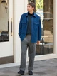 Джинсовая куртка мужская Uniqlo 418207258 XL Синяя (1159828247) - изображение 5