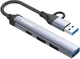 USB-хаб ColorWay USB-A/USB-C 4-в-1 USB2.0х2/USB3.0/USB-C2.0 (CW-HUB06) - изображение 4