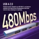 USB-хаб ColorWay USB-A/USB-C 4-в-1 USB2.0х2/USB3.0/USB-C2.0 (CW-HUB06) - изображение 9