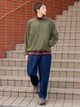 Толстовка на флисе мужская Uniqlo 762580649 XL Зеленая (1159825482) - изображение 2