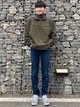 Толстовка на флисе мужская Uniqlo 762580649 XL Зеленая (1159825482) - изображение 3