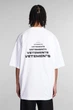 Чоловіча футболка з логотипом Vetements T-SHIRT IN COTONE Розмір L Білий - зображення 3