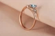 Кольцо из красного и белого золота с топазом 18 K-0143 - изображение 2