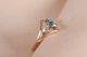 Кольцо из красного и белого золота с топазом 18 K-0143 - изображение 6