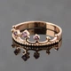 Кольцо корона из красного золота с аметистами 16 K-0095 - изображение 2