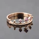 Кольцо корона из красного золота с аметистами 16 K-0095 - изображение 3