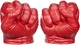Рукавички Червоний Халк Дитячі М'які Кулаки Хасбро Marvel Red Hulk Gamma Smash Fists Hasbro G0070 - зображення 1