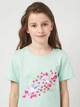 Детская летняя пижама для девочки Coccodrillo Pajamas WC5448201PJS-010 116 см Аквамарин (5904986498965) - изображение 4