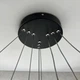 Керована світлодіодна LED люстра EMILY 75W 3R APP BLACK/WHITE Luminaria 3000-6500К 7500 Lm з пультом ДУ Ø600х1100мм - зображення 8