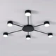 Люстра RAY SLIM 6xGX53 BLACK черная LUMINARIA 220V IP20 (потолочный светильник под сменные LED лампы) 950x55мм - изображение 1