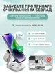 Складная беспроводная зарядная докстанция MagSafe 3 в 1 магнитная зарядка док станция для айфона смарт часов наушников Apple iPhone Apple Watch AirPods Silver IW30-S - изображение 2