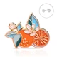 Значок (пин) BROCHE брошь бижутерия Фрукты Апельсины оранжевый BRGV114834 - изображение 1