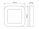 Светильник светодиодный квадратный накладной ART IP65 15W 5000K VL-BHFS-155 VIDEX - изображение 4