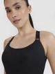 Спортивный топ для фитнеса женский 4F 4FWSS25USBAF163-20S L Черный (5905700332879) - изображение 5
