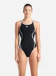 Купальник слитный женский Arena Pro_File Swimsuit Solid 008055-510 42 Черный/Белый (3468337414339) - изображение 1