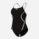 Купальник слитный женский Arena Pro_File Swimsuit Solid 008055-510 42 Черный/Белый (3468337414339) - изображение 5