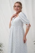 Платье для беременных и кормящих Юла Мама Briella S голубые цветы на белом (DR-25.051) - изображение 8