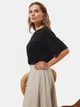 Футболка оверсайз жіноча Seventeen 2277.6366 2XL-3XL Чорна (Sev2000000205069) - зображення 4