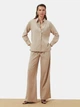Сорочка жіноча літня з віскозного льону прямого крою із сорочковим коміром накладною кишенею та розрізами збоку Seventeen L-XL Бежева 2279.6342 - зображення 3